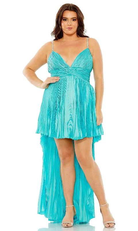 Casual Women's Clothing Online Mac Duggal 77007 - High Low Pleated Formal Dress