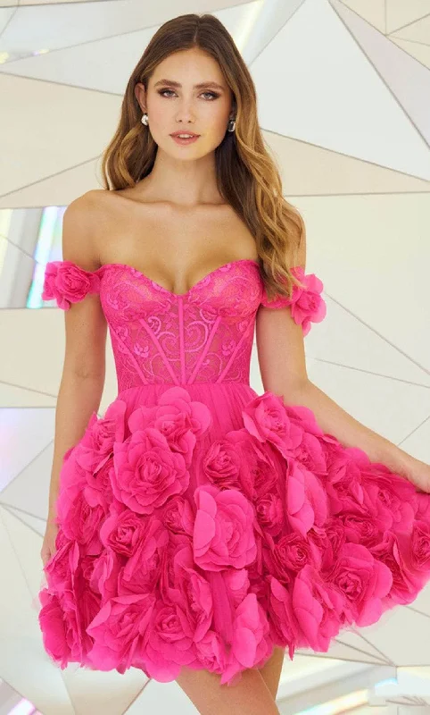 Insane Discount Onslaught Sherri Hill 55717 - Embellished Off Shoulder Cocktail Dress