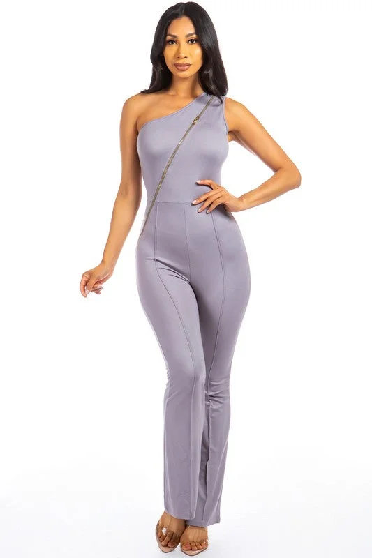 Exclusive Women's Fashion Collection SEXY ZIPPER UP JUMPSUIT