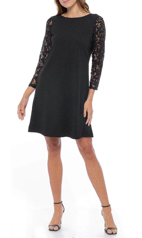 Women's Clothing for All Occasions Marina 268198 - Lace Sleeve Cocktail Dress