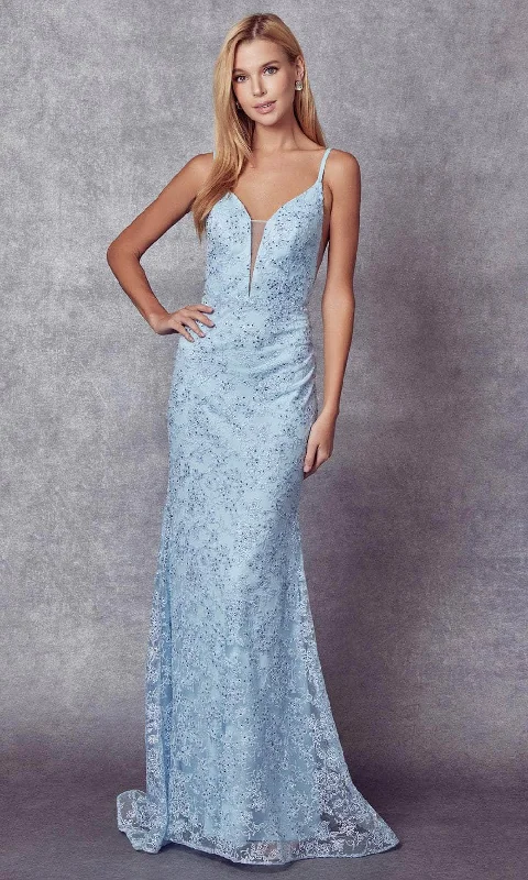 Best Online Boutiques Juliet Dresses 272 - Plunging V-Neck Evening Dress