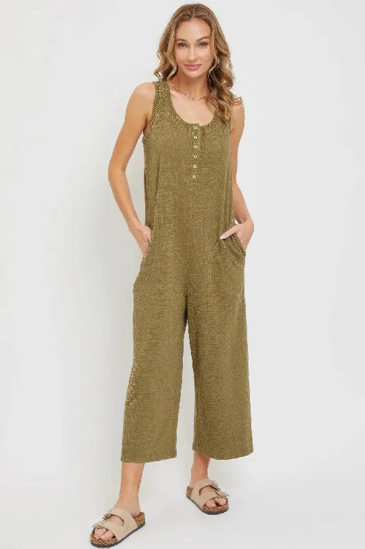 Embrace New Fashion Buttondown Jumpsuit