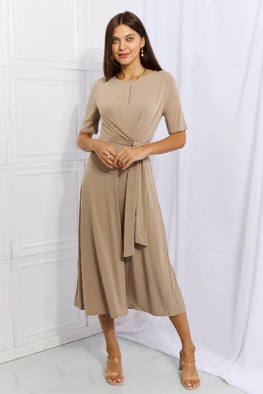 Casual Women's Clothing Online CityHottie Put In Work Wrap Knit Midi Dress