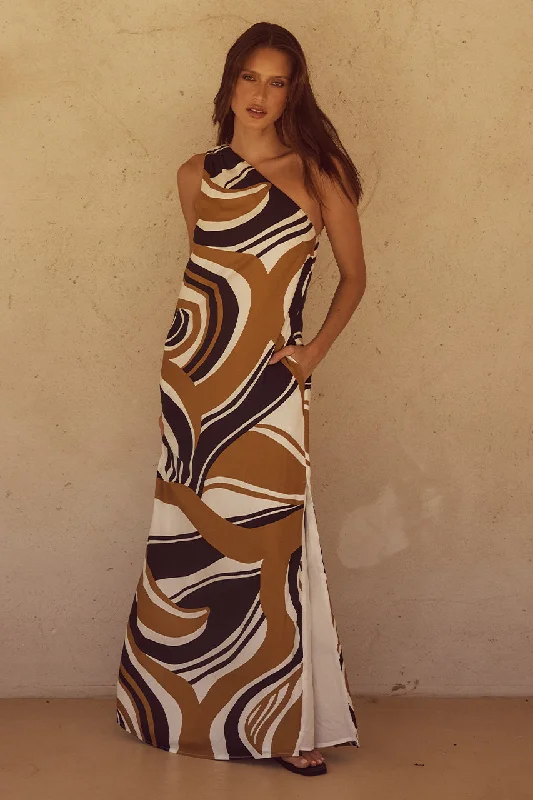 Trendy New Clothes KATIKA MAXI DRESS - PANTINA CARAMEL