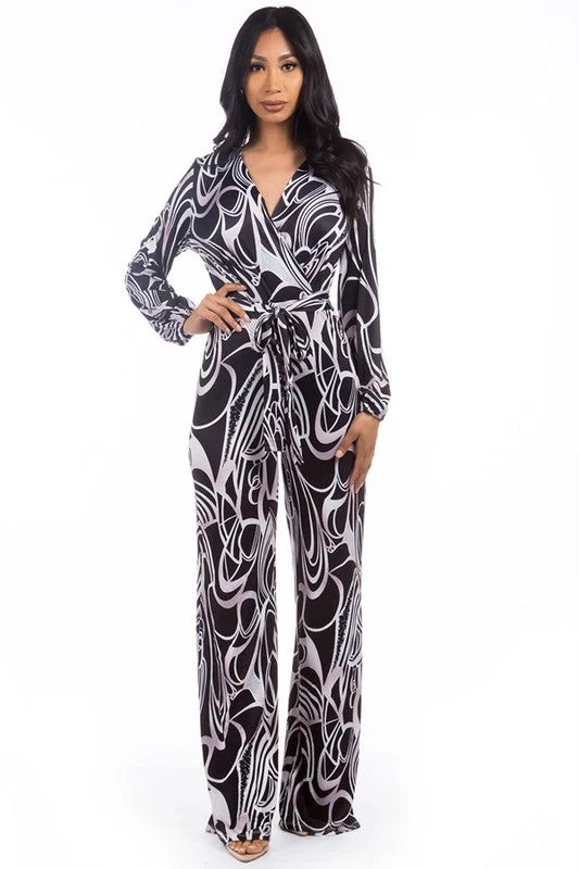 Stylish Loungewear for Women SEXY MULTI PRINT JUMPSUIT