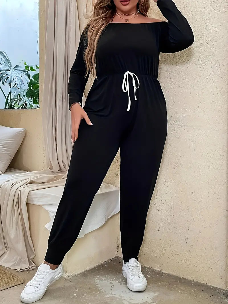 Enjoy Discount Celia Plus Size Jogger Style Jumpsuit