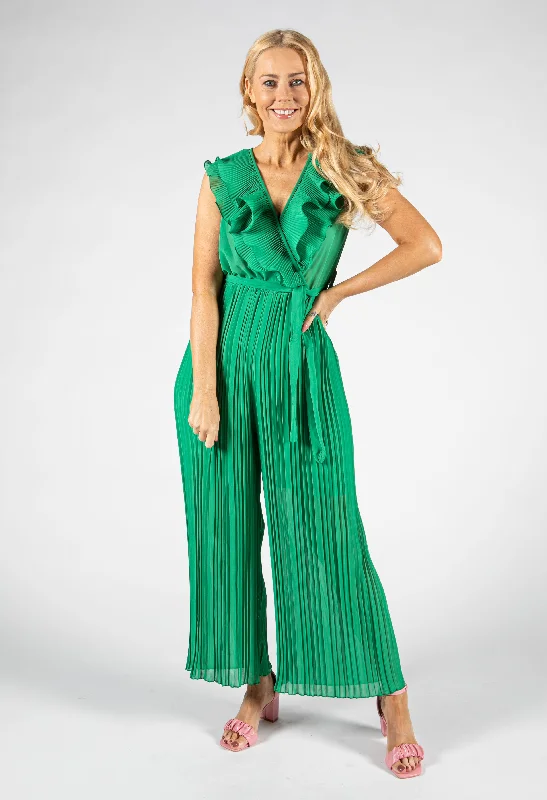 High Street Women's Fashion for Trendy Shoppers Plisse Jumpsuit