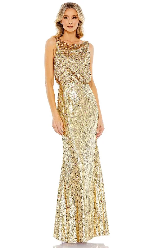 Special Occasion Wear Mac Duggal 93645 - Sequined Sleeveless High Neck Dress