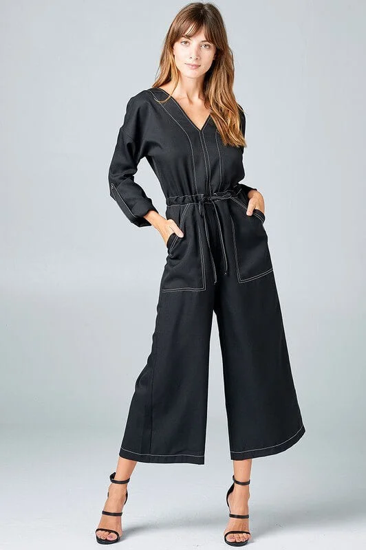 Latest Fashion for Women Malaga Not-Your-Basic Black Jumpsuit by Strut & Bolt