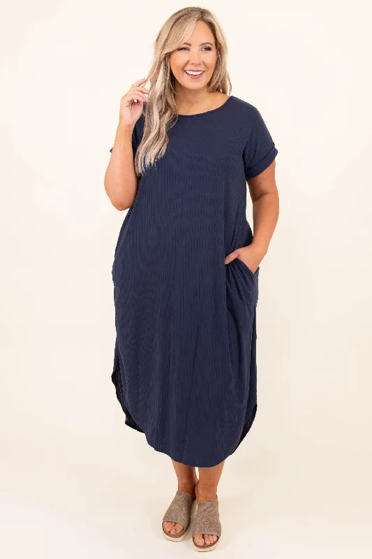 Best Deals Of The Season Here We Go Again Dress, Navy