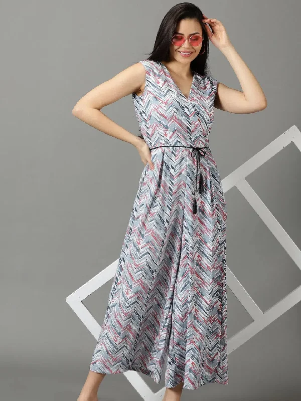 Trendy Threads Women's Grey Printed Jumpsuit-AE-15814-Grey