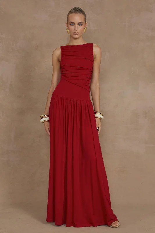 Women's Online Boutique NALLA MAXI DRESS - CHERRY