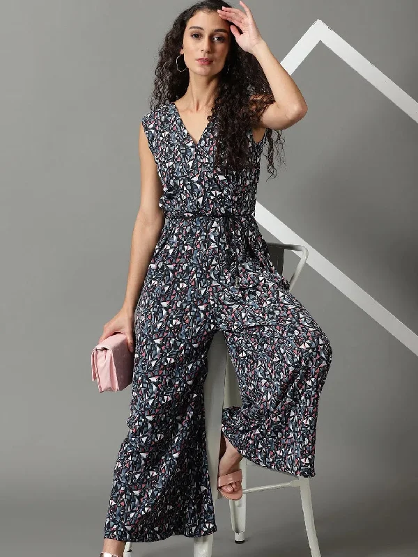 Trendy Attire For Her Women's Multi Printed Jumpsuit-AE-15813-Multi