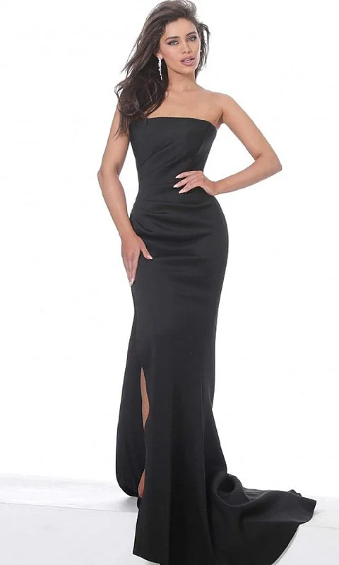 Women's Urban Fashion Jovani - 94366 Strapless Straight Neckline Slit Mermaid Gown