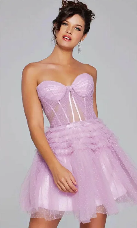 Vintage Style Clothing Sale Jovani 40467 - Sweetheart Ruffled A-Line Cocktail Dress