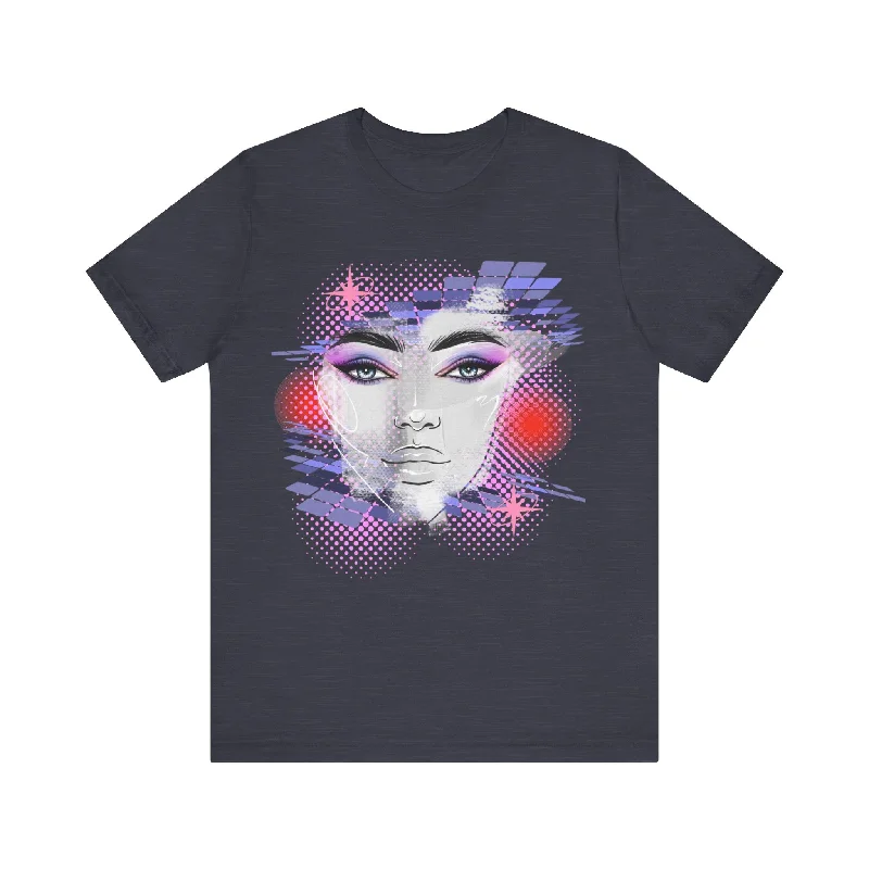 Casual Chic Abstract Blue Girl T-Shirt