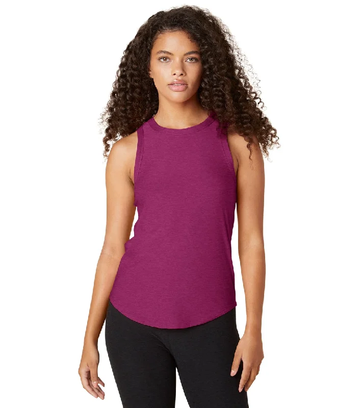 Clearance Sale Online Beyond Yoga Featherweight Keep It Moving Tank Magenta Heather