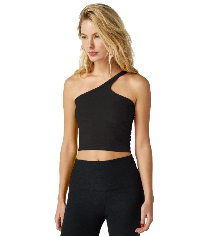 Trendy Outfits For Girls Beyond Yoga Spacedye One Up Cropped Tank Darkest Night