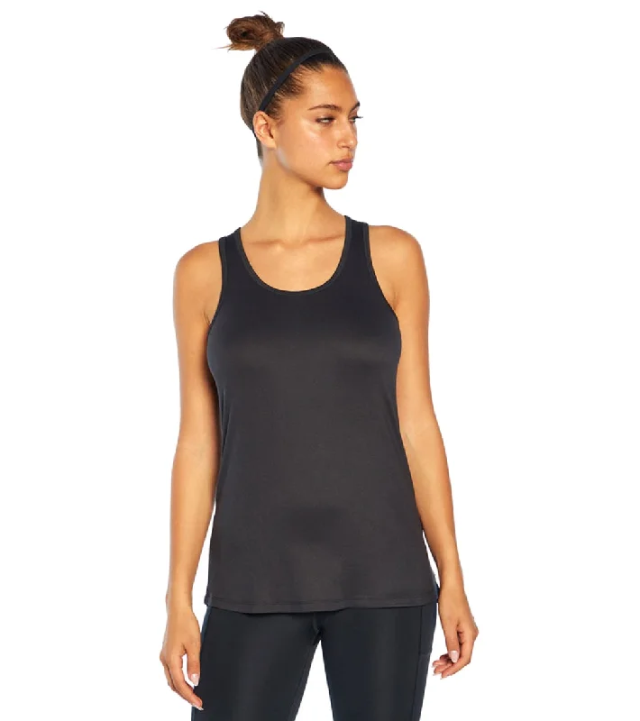 Plus Size Women's Fashion and Clothing Marika Back Twist Tank Black