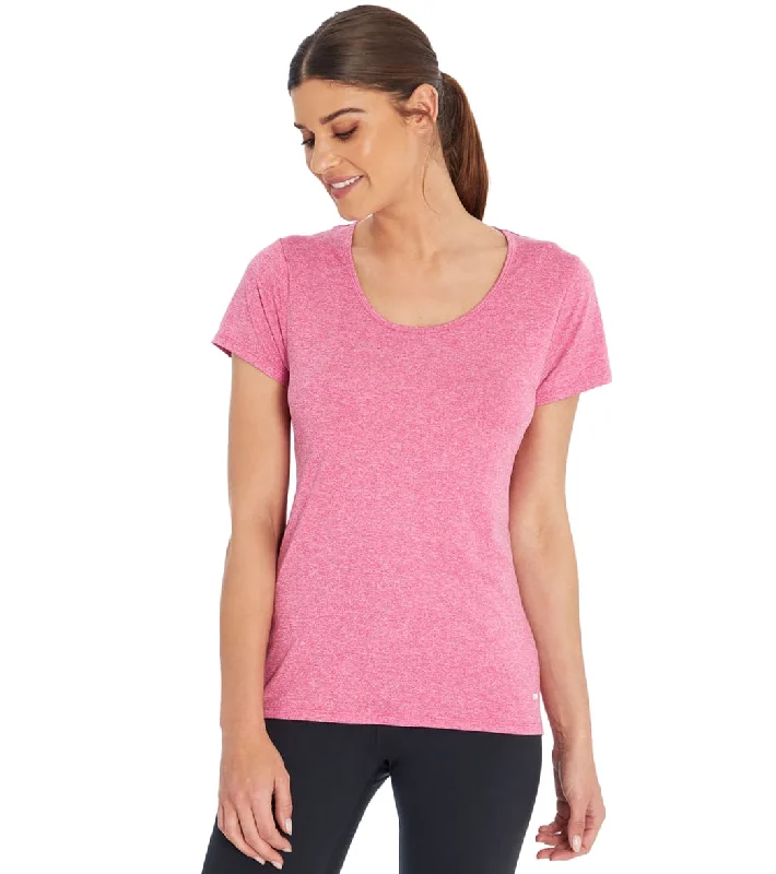 High-End Women's Apparel Marika Valery Yoga Tee Heather Pink Yarrow