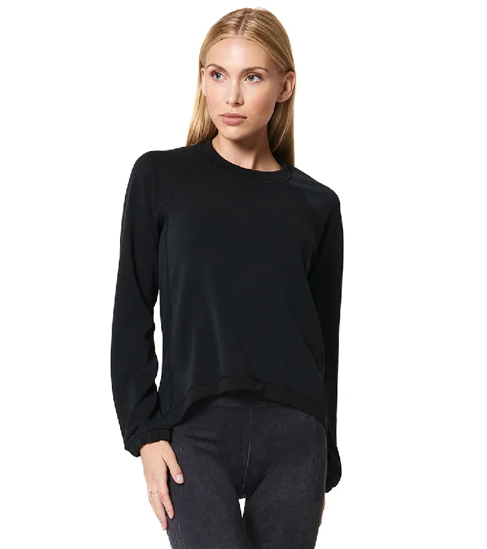 Trendy Casual Outfits NUX Sleek Sweat Pullover Black