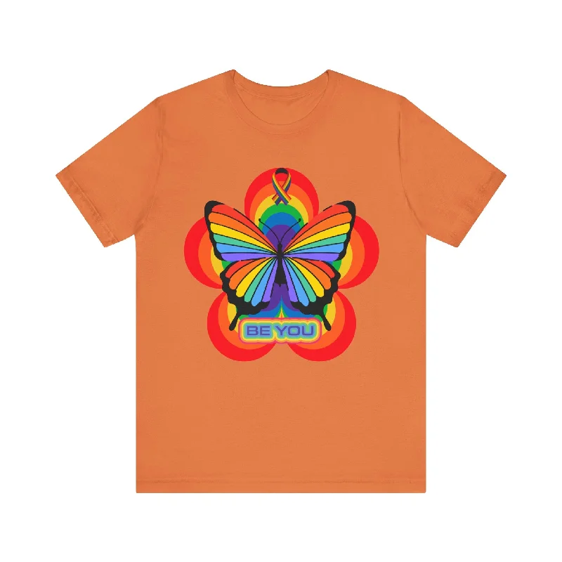 Street Style Fashion Rainbow Butterfly Unisex T-Shirts