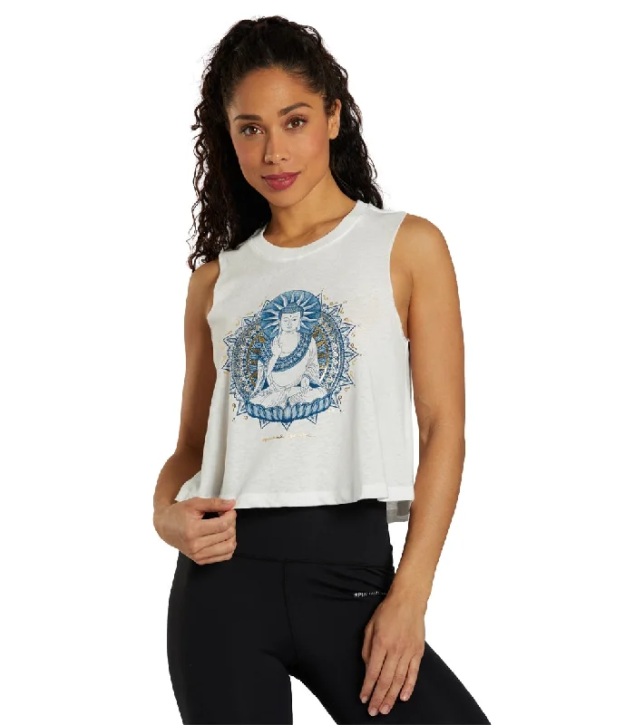 Fashionable Women's Wardrobe Spiritual Gangster Buddha Crop Tank