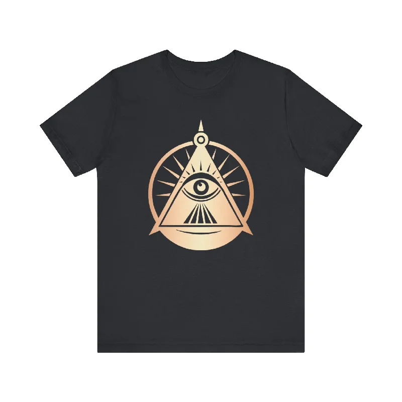 Timeless Elegance Redefined Triangle Eye Illumination T-Shirt