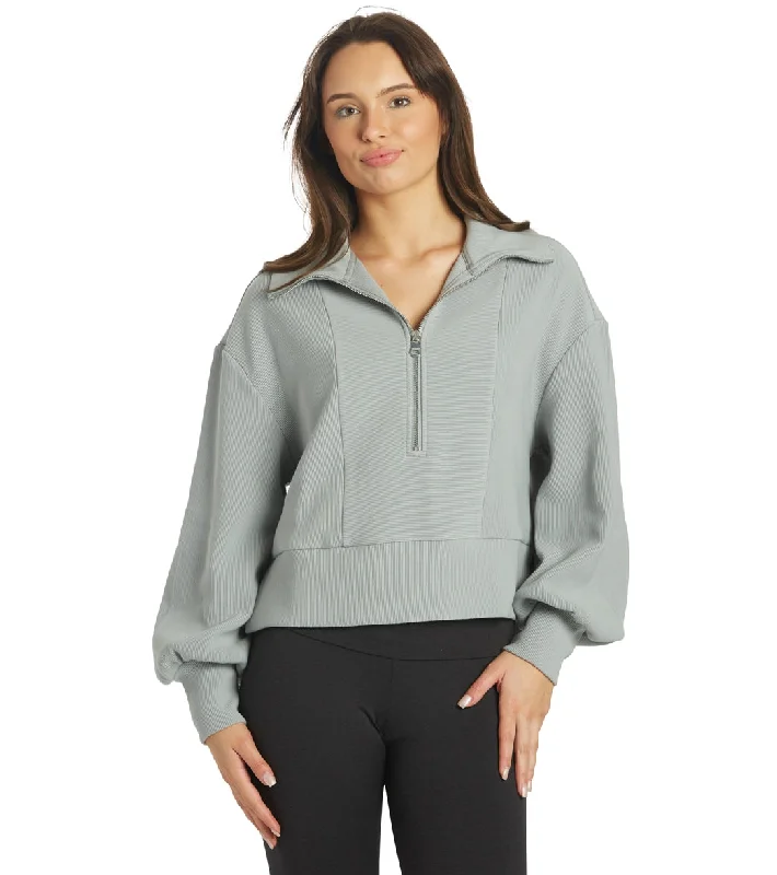 Latest Fashion Varley Ramona Half Zip Quarry