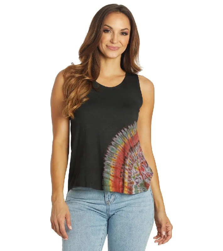 Women's Outerwear for All Weather Conditions Yak & Yeti Tie Dye Rasta Tank Rasta