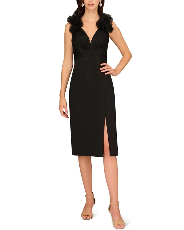 Unique Women's Fashion Pieces Aidan Mattox Combo Midi Dress