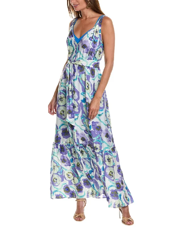 Plus Size Women Wear Diane von Furstenberg Jodie Silk-Blend Maxi Dress