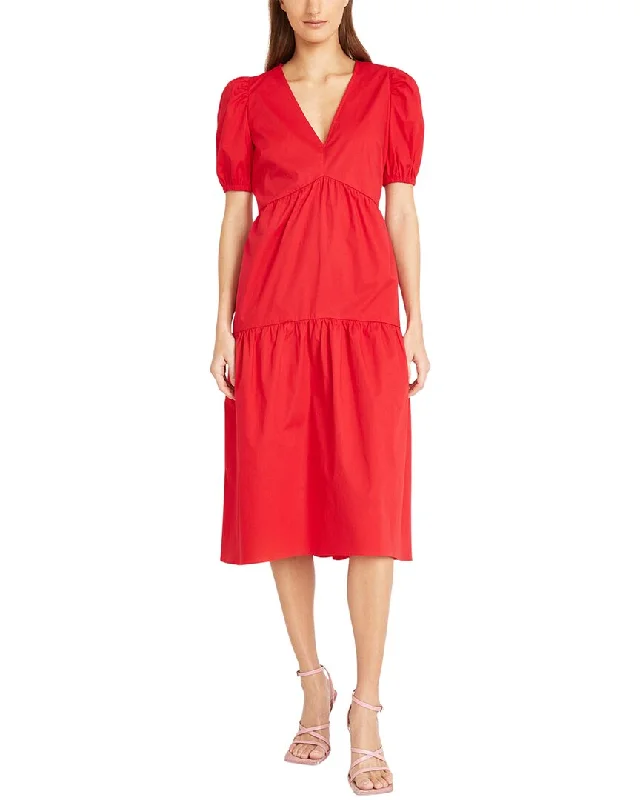 Women's Seasonal Fashion Trends Donna Morgan Poplin Midi Dress