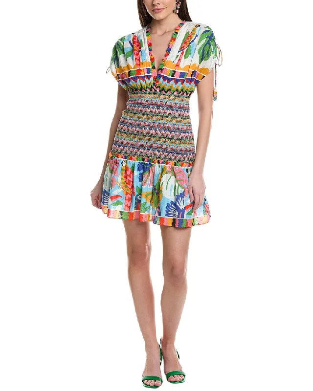 Chic And Comfortable FARM Rio Colorful Forest Mini Dress