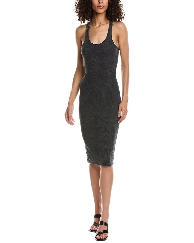 Best Sellers John Elliott Mineral Wash Gemini Rib Bandeau Midi Dress