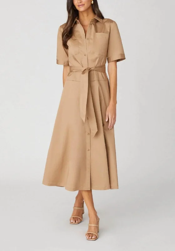 Effortless Style, Endless Impact Keri Dress In Khaki