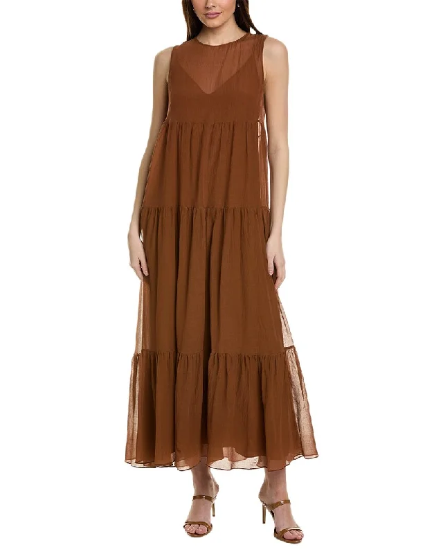 Versatile Wardrobe Essentials Max Mara Studio Fago Silk-Blend Maxi Dress