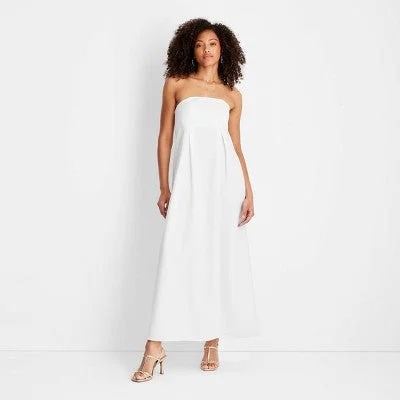 Versatile Outfits New - Women's Strapless Column Ankle Length Dress - Future Collective™ with Jenee Naylor White 00