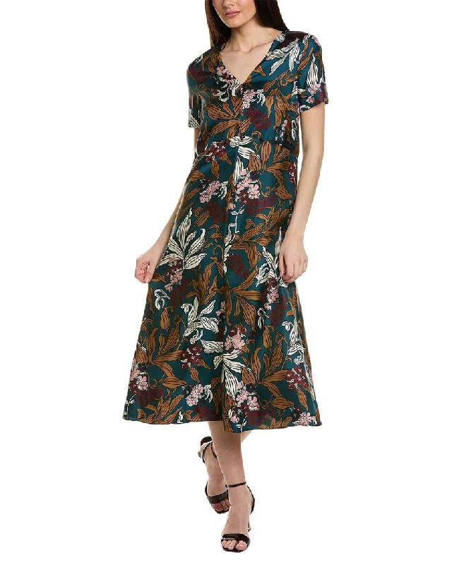 Elevate Your Wardrobe S Max Mara Paola Silk Midi Dress