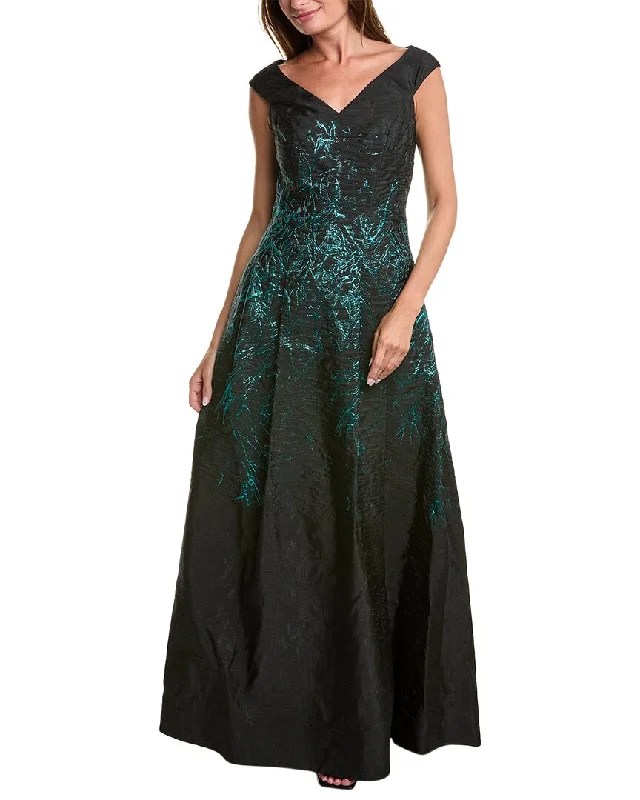 Trendy Women's Collection Teri Jon by Rickie Freeman Jacquard Gown