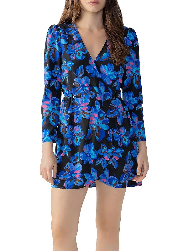 Fashion Women's Clothing Womens Daytime Mini Wrap Dress