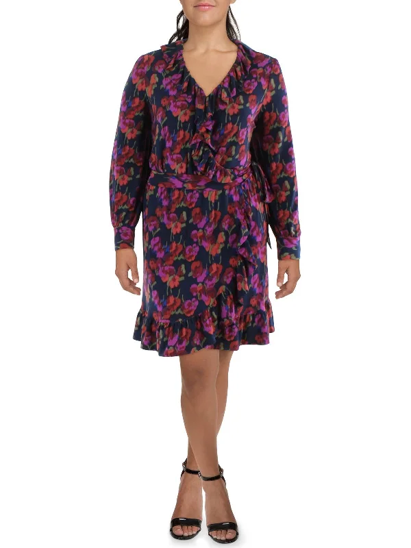 Chic & Cozy Collection Womens Floral Knee-Length Shift Dress