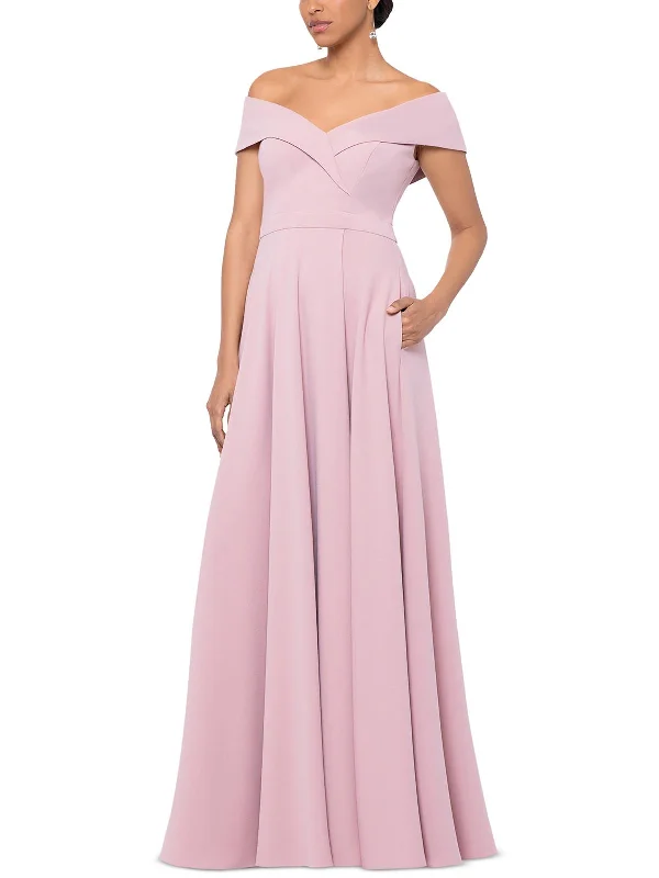 Designer Women's Fashion Online Womens Off-The-Shoulder Long Evening Dress