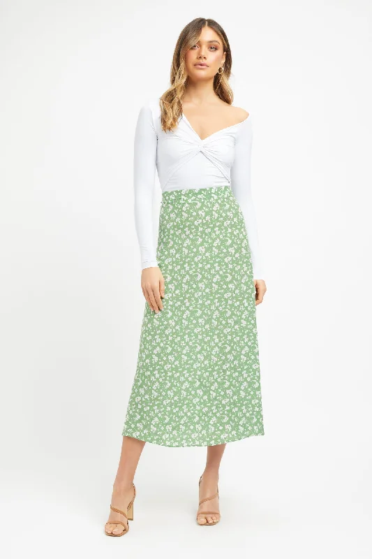 Trendy Threads Becky Midi Skirt