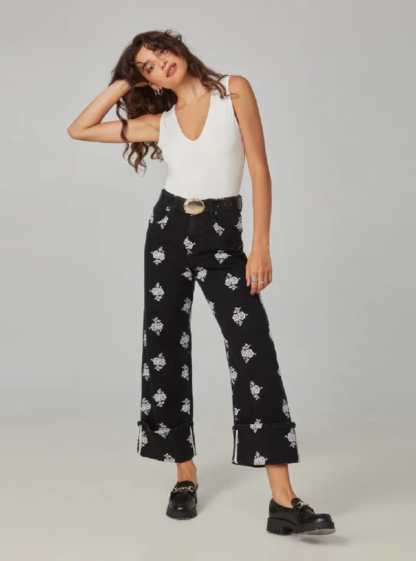 Trendy Boutique Online COLETTE-BWF High Rise Wide Leg Jeans