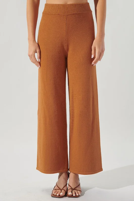 Bid Farewell To The Old Season Dallas Cropped Straight Leg Sweater Pants