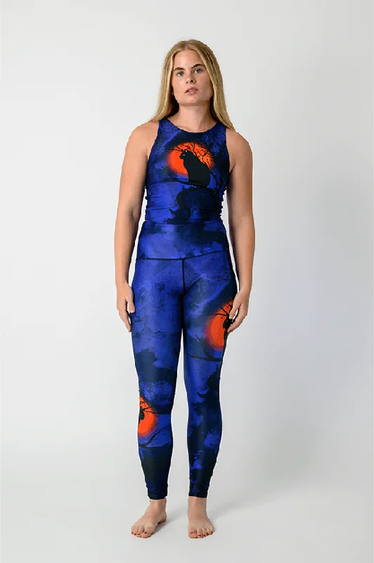 Urban Femme Streetwear Friday the 13th Printed Yoga Crops