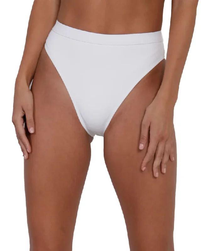 Vintage Fashion Recycled Fabric Malibu BB High Cut Bottoms - White