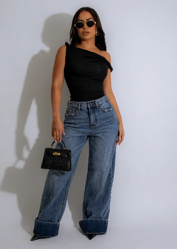 Glamorous Evening Wear Vintage Indigo Jean Denim